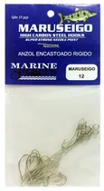 Anzol Encastoado Marine Sports Super Maruseigo Nickel 12 com 10 Pçs