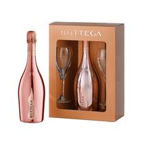 Kit Espumante Bottega Rose Gold 750ML + 2 Copas