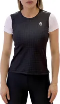Camiseta Joog Dynamic Preto/Branco Feminina