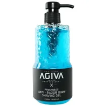 Agiva Gel Gel de Afeitar Freshness Anti Razor Burn Pasta Escultora 500ML Azul
