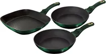 Conjunto de Frigideiras Berlinger Haus Emerald Collection - BH-6167F (3 PCS)