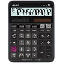 Calculadora Casio DJ-120D Plus de 12 Dígitos - Preta