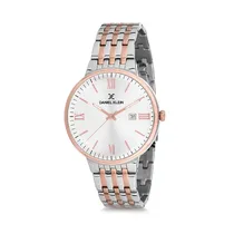 Relógio Analógico Masculino Daniel Klein Premium DK12242-4 - Prata e Rosa Ouro