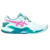 Calçado de Tênis Asics Gel Resolution 9 Branco Feminino US 6