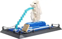 Blocos de Construção Architecture The Merlion Statue Wange - 4218 (503 Peças)