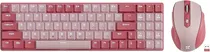 Teclado e Mouse Sem Fio Gaming Redragon BS-8772RP Rosa (Inglês)