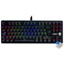 Teclado Gamer Mecanico Satellite GK-502 USB / RGB / Espanhol - Preto