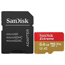 Cartão de Memória Micro SD Sandisk Extreme U3 64GB
