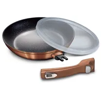Sarten Marmol Con Tapa de Plastico Berlinger Haus Rose 24CM