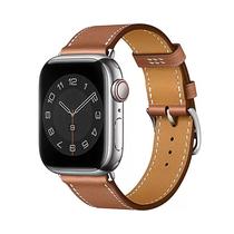 Correa de Cuero Wiwu Attelage para Apple Watch 42 - 44 - 45MM Marron