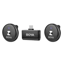 Microfone Lapela Boya Omic-U (2TX+1RX) Wireless USB-C White