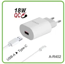 Carregador para Celular Sate A-R402 18W USB/USB-C Carga Rapida  Carregador ...