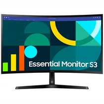 Monitor Gamer Curvo Samsung Essential S3 LS27D366GANXZA de 27" Full HD 16:9 100HZ 4 MS GTR Con HDMI/D-Sub