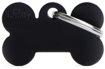Medalha de Identificação Myfamily Osso Pequeno MFB31 - Preto