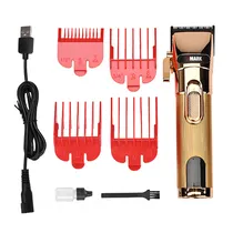 Maquina de Cortar Cabelo Wmark NG-121 Profissional Sem Fio / 6500-7000 RPM / 2000MAH / Recarregável - Dourado