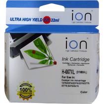 Cartucho de Tinta Ion HP 667XL - Colorido 22ML