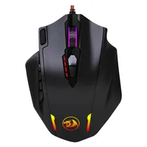 Mouse Gamer Redragon Impact M908 RGB 12400DPI USB - Preto
