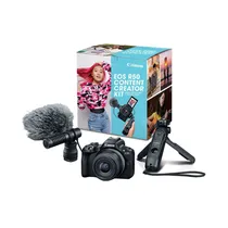 Cámara Canon Eos R50 Creator Kit 18-45MM F/4.5-6.3 Is STM + Micrófono + Grip