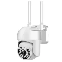 Mini Camera de Segurança Smart Wifi S56 / 4MP / Wifi / HD / Microfone / Alarma / Detecção Humana / Visao Noturna / App Icsee - Branco