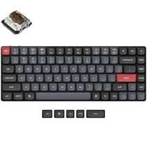 Teclado Gamer Mecânico Keychron K3 Pro RGB Sem Fio Switch Brown - Preto (Inglês)