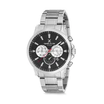 Relógio Analógico Masculino Daniel Klein Exclusive DK12224-5 - Preto e Prata