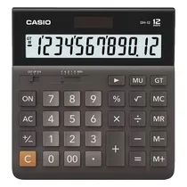 Calculadora Casio DH-12-BK-W-DP 12 Digitos - Cinza Preto