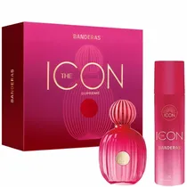 Kit Perfume Feminino Antonio Banderas The Icon Supreme Edp 100 ML + Desodorante