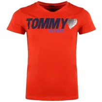 Camiseta Tommy Hilfiger Infantil Feminina KG0KG03438-610 08 Vermelho