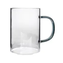 Taza de Vidrio Con Manija Verde 300ML