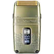 Barbeador Elétrico VGR V-335 - Recarregável - Dourado