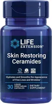 Life Extensión Vitamina Skin Restorid Ceramides 60CAPS Plastico Azul