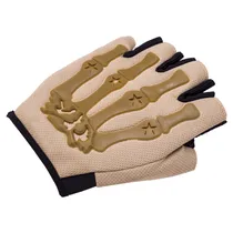 Luvas Táticas para Motocicleta Sem Dedos SP59006 Tam. M - Bege