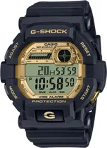 Relógio Casio Digital GD-350GB-1DR - Preto/Dourado