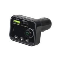 Transmissor FM Satellite A-MP42 - Bluetooth - 2X USB/USB-C - RGB - Preto