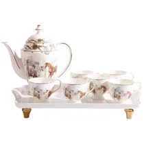 Conjunto de Porcelana para Cha e Café 8PÇ.