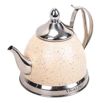 Chaleira de 1 Litro Inox - Bege