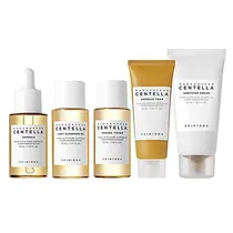 Kit Cuidado Facial SKIN1004 Madagascar Centella Travel - 5 Peças (CJ Fea)