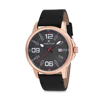 Relógio Analógico Masculino Daniel Klein Premium DK12131-4 - Preto e Rosa Ouro