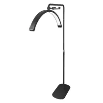 LED Iluminador HD-M8X Moon Light Professional Lampada Meia Lua com Controle Remoto / 50W / Bivolt - Preto