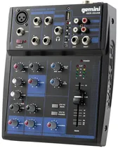 Mixer de Áudio Gemini GEM-05USB 5 Canais Bluetooth - Black