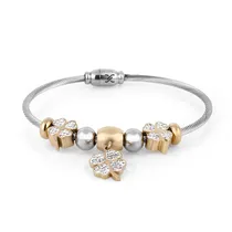 Pulseira Feminina Daniel Klein DKJ.3.2087-2 - Prata/Dourado