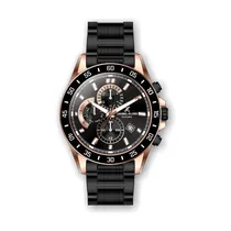 Relógio Analógico Masculino Daniel Klein Exclusive DK.1.12311-3 - Preto e Rosa Ouro