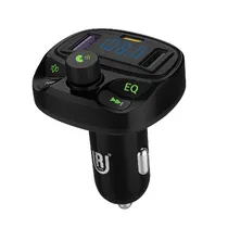 Transmissor para Carro Ur UC-M2 / 3.1A / MP3 / FM / USB X2 / USB-C / Bluetooth 5.0 - Preto
