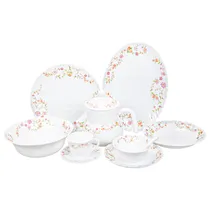 Jogo de Pratos de Porcelana 46Pçs