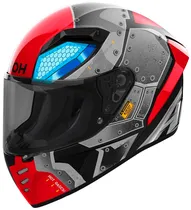 Capacete para Moto Airoh Connor Bot Gloss - Tamanho L (59-60) - Vermelho