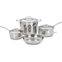 Jogo de Panelas Cuisinart Inox 7 Peças