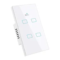 4LIFE Interruptor Smart de Pared FLT4SWZ Wifi Wall 4 Gang
