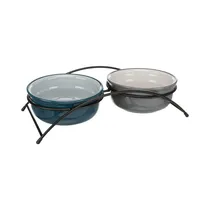 Comedero para Mascotas Trixie 24537 Cerámica Doble 20 CM 1.6 L