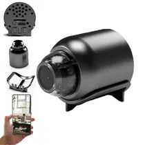 Mini Camera de Segurança Espiã HSR-X5 Mini / Wifi / Bateria Recarregavel / Visão Noturna / HD / App Linklemo - Preto  Mini Camera...