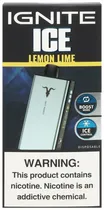 Vape Descartável Ignite V400 Ice Lemon Lime 40000 Puffs